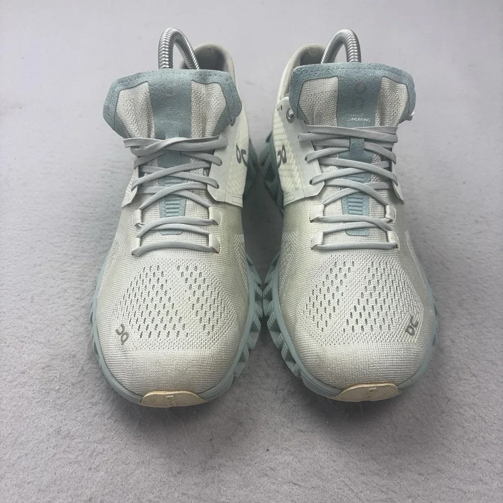On Cloud Shoes Womens Size 8 Gray Blue CloudTec Running Sneakers Mesh Athletic